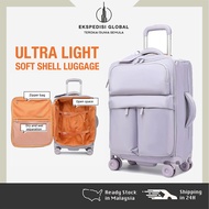 Carry on Luggage Soft Shell Ultra Lightweight Front Opening 20/24/28 Inch Luggage Bag Travel Suitcas