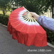 8Inch12Root Polished Fan Bone Transition Color Children's Dance Fan Kindergarten Square Dance Yangko