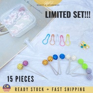 Brooch Clip Pin Peniti (15 Pieces SET) | Scarf Clip Kerongsang Tudung Clip | Peniti Jarum | Brooch S