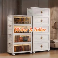 LYO 40-65cm(W) 2/3/4/5/6 Layers Foldable Storage Cabinet Double Doors Storage Box Stackable Storage 