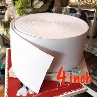 4inch 90cm 1pcs Elastic Bands Venus Multipurpose White Size 4 Inches x 1y (Cut To Length 90 Centimet