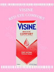 Authentic USA Product (Visine Red Eye Comfort) Redness Reliever Eye DropsWatery EyesItchy EyesBlurre
