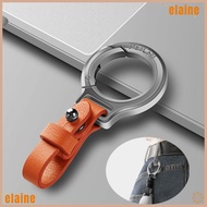 ELAINE2 Waist Belt Buckle, Outdoor Tool Zinc Alloy Leather Keychain, Portable Carabiner Car Key Hold