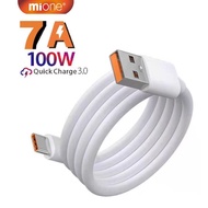 Mione 7A 100W Fast Charging Cable USB To Type C Charger Data Cord Quick Charge For Adroid XIAOMI
