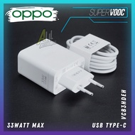 33W ORIGINAL 100% TC Travel Charger Fast Charging SUPER VOOC TYPE C / Micro USB OPPO A18 A17 A17K A1