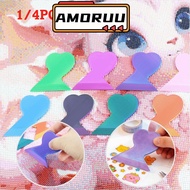 AMOR12UU 1/4Pcs Diamond Painting Corrector, Plastic Multifunction Corrector Scraper Board, Full-Diam