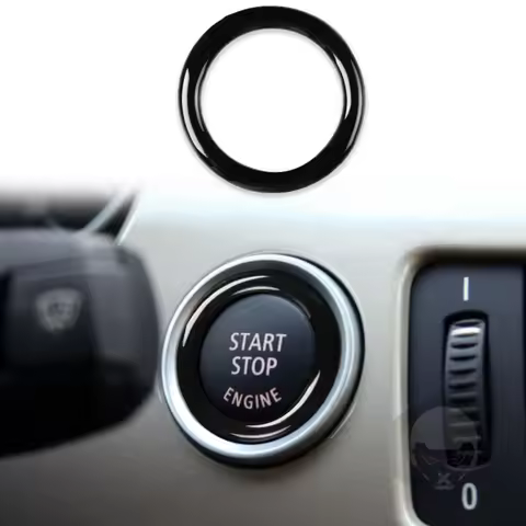 Car Engine One Start Stop Push Button Ignition Key Circle Sticker Trim Decal for BMW 3 Series E90 E9