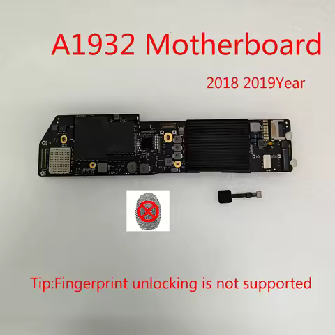 Original A1932 Motherboard No fingerprint recognition For MacBook Air Retina 13" A1932 Logic Board 1