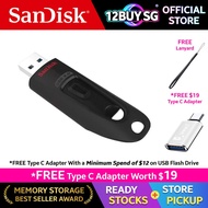 SanDisk Ultra USB 3.0 Thumb Drive Flash Drive 130mb/s 16GB 32GB 64GB 128GB 256GB CZ48 12BUY.SG OS
