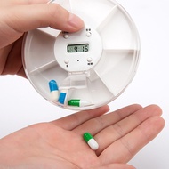 New Round Medication Reminder Pill Box 7 Days Weekly Tablet Medicine Box Pill Organizer Travel Porta