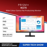PRISM+ W270 | 27" 144Hz FHD [1920 x 1080] IPS Professional Monitor Productivity Monitor