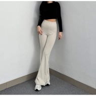 Flare Pants Highwaist Cutbray Flare Pants Highwaist Cutbray Scuba Flare Pants Cutbray Scuba Flare Pa