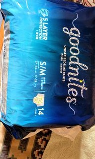 Goodnites Unisex 睡褲 S/M 碼