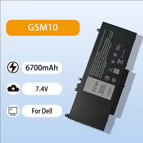 Premium 8V5GX Notebook Battery For Dell Latitude E5250 E5450 E5550 G5M10 7.4V 6700mAh Safe Durable H