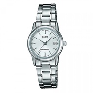 [2 YEARS WARRANTY] Casio LTP-V002D-7A Quartz Silver Dial Stainless Steel Womens Watch LTPV002D LTPV0