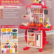 Ready Stock Kids Kitchen Pretend Play set with spraying mist effect. Kitchen Toy. Cooking Anak-anak 