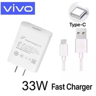 Vivo Charger X60 Pro Type C USB 33W Ultra Fast Flash Charger FlashCharg 20 Charger Cable USBC Cabl