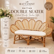 [The Rattan House] Sunrise Manao Rattan Sofa/ Rattan Living Room Sofa / Rattan 2 Seater Sofa / Kerus