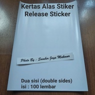 2-sided STICKER Paper - RELEASE STICKER DOUBLE SIDES