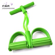 Others - 四管腳蹬拉力器 多功能四股瑜伽拉力繩仰臥起坐輔助家用腳踏健腹器（快遞送貨上門）（平行進口）