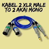 Cable 2 XLR male to 2 Akai Mono Cable Kitani XLR Cable