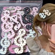 5/2PCS Polka Dot Music Symbol Hair Clips - Musical Notes Hairpin - Fashion, Cute, Sweet - Women's Ha