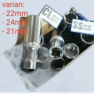 MATA LONG SOCKET BIT 21mm 22mm 24mm 1/2" shock socket wrench 1/2in 6pt 21 22 24 mm deepwall