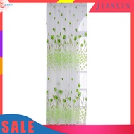  1 Sheet Window Gauze Rod Pocket Design Pastoral Translucent Beautiful Printing Sheer Curtain Home Decoration