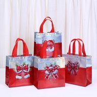 xmas Non-Woven Tote Bag/Christmas Gift Packaging Bag/Waterproof Party Candy Bag/Reusable Eco-Friendl