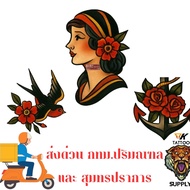 TK(5) Tattoo Style For Women With Flowers Twenty-Nine.nine