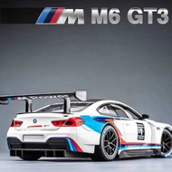 C 1:24 BMW M6 Gt3 Er Sports Racing Alloy Metal Car Model Sound Light Choice Cool Chic Auto Collecti