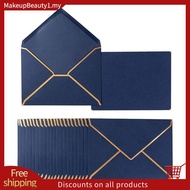 100 Pack A7 Envelopes 5 x 7 Card Envelopes V Flap Envelopes with Gold Borders for Gift Cards, Invita