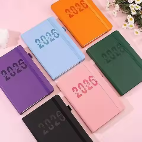 2026 Schedule - Meeting Minutes Book, A5 Notebook, Hardcover+Extra Thick Paper, 400 Pages, School Of