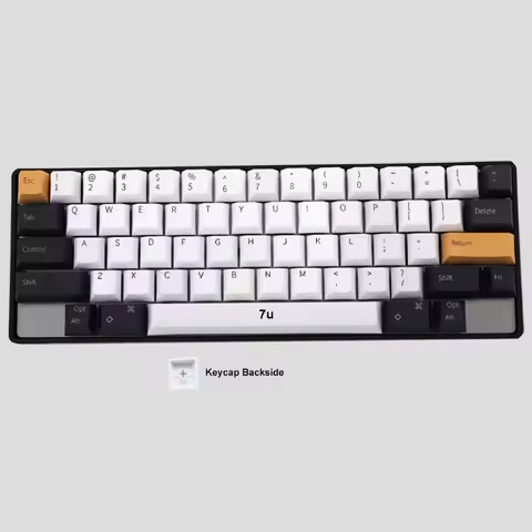 HHKB Cherry Keycaps Customized 61pcs PBT Sublimation Cross Axis HHKB Keyboard Key Caps Cute Retro Si