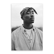 Tupac Shakur 2PAC Canvas Painting Rapper Star Poster Hip Hop Art Painting Moder Wall Decor Posters W