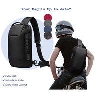Waterproof Anti-Theft shoulder sling bag for unisex High quality and trendy Bag ada usb Beg rider be