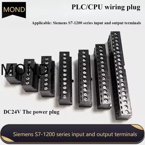 Terminals Block Suitable for Siemens S7 200 S7-1200 Series PLC 1211/1214/1215/1217C Power Supply DC2