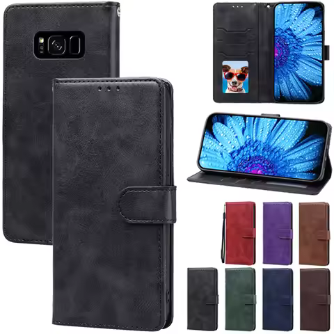 S8/S8 Plus Case For Samsung Galaxy S8 Case Leather Flip Wallet Cover For Samsung Galaxy S8 S 8 Plus 
