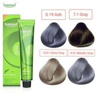 ❀♙Bremod Hair Colors (ASH) Salon Barbe Styling Dressing Dyed Cream Gray Blond Ash Blonde Color 100ml
