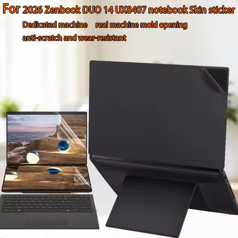 2026 2025For New Asus Zenbook Duo14 UX8407 Laptop Skin Sticker UX8406 ​​Computer Body shlle Anti-Scr