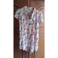KATUN PINK Cotton Floral BLOUSE - 2nd Preloved/