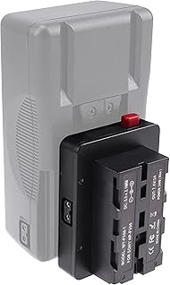 Hersmay D-Tap Mini V Mount Plate to NP-F Dummy Battery V-Mount V-Lock Battery Plate for Sony NP-F550