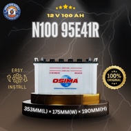 OSIMA N100 95E41R Wet Battery | Heavy Duty Conventional Battery for Truck, Ship, Ferry, Cargo Boat