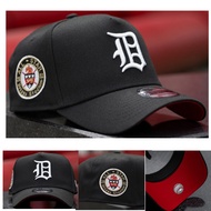 New Era 9FORTY Detroit Tigers Crooked Brim Hat Black/Scarlet Fashion Accessories Hip Hop Hats