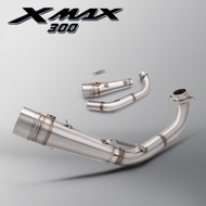 For XMAX 250 300 XMAX250 XMAX300 2017 - 2024 Motorcycle Exhaust Escape System Modify Moto Muffler Mi
