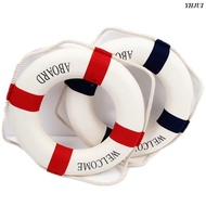 1pc Fashion Mediterranean Family Adorment Life Buoy Crafts 3D Wall Sticker Living Room Decoration Na