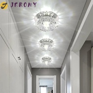 JEROMY LED Ceiling Lights, 3W Crystal Balcony lamp, Multicolor Downlight Surface Mounted Aisle Flush
