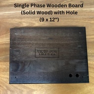 WT TNB Meter Board - Single Phase / 3 Phase / Wooden Board (Solid Wood)