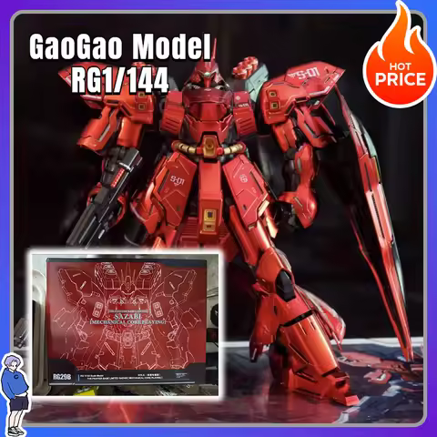 New GaoGao Model RG29B SAZABI Mechanical Core Playing Action Figures RG 1/144 The Fighter Base Limit