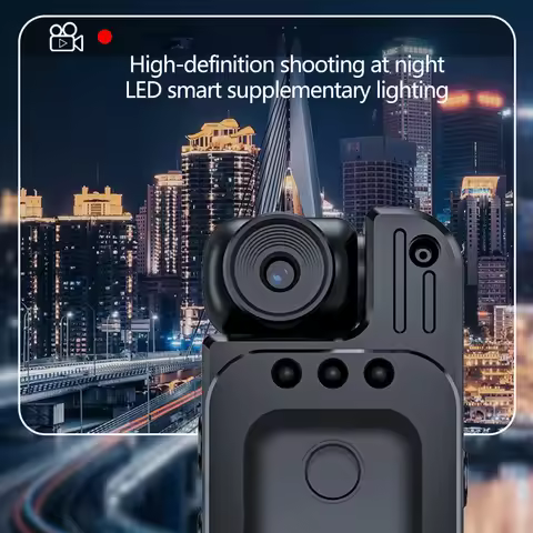 1Pc Portable 180° HD 1080P Mini Camera Digital Video Recorder Worn Small Body Cam Infrared Night Vis